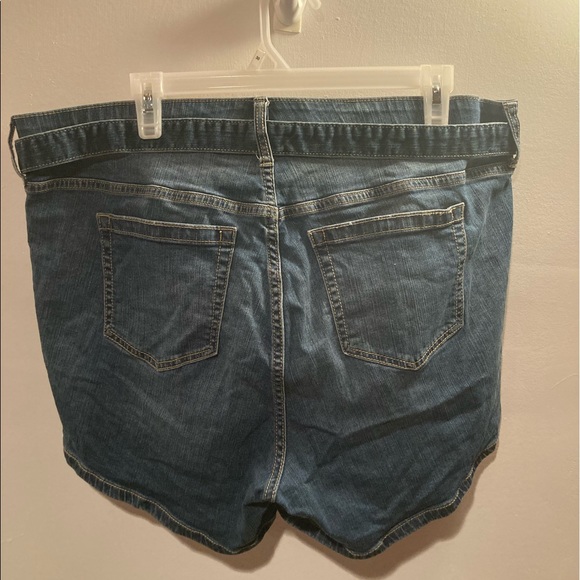 Torrid size 16 tie waste utility denim short vintage style paper bag tie - Picture 5 of 7